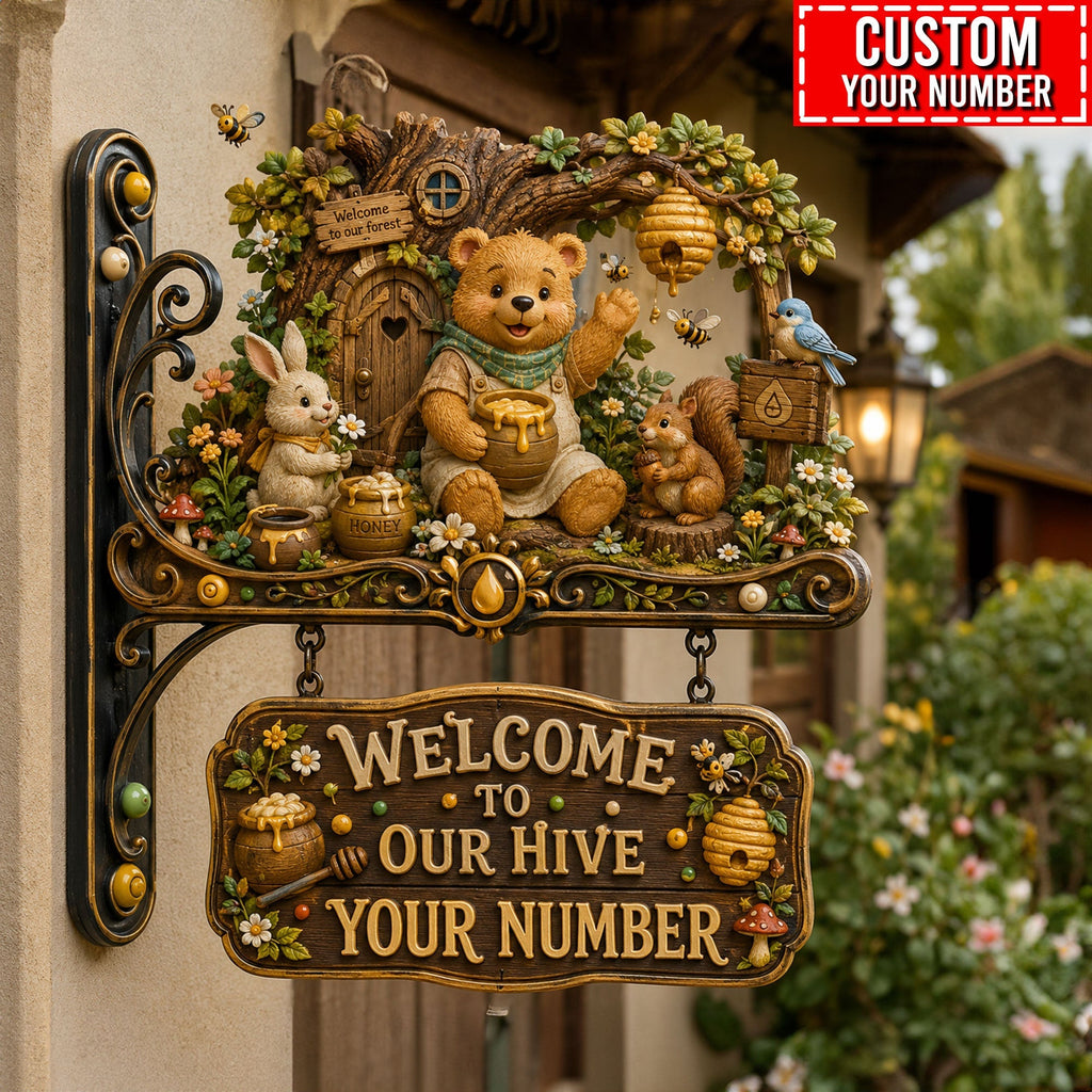 Honey Bear Premium Welcome Sign TNSM