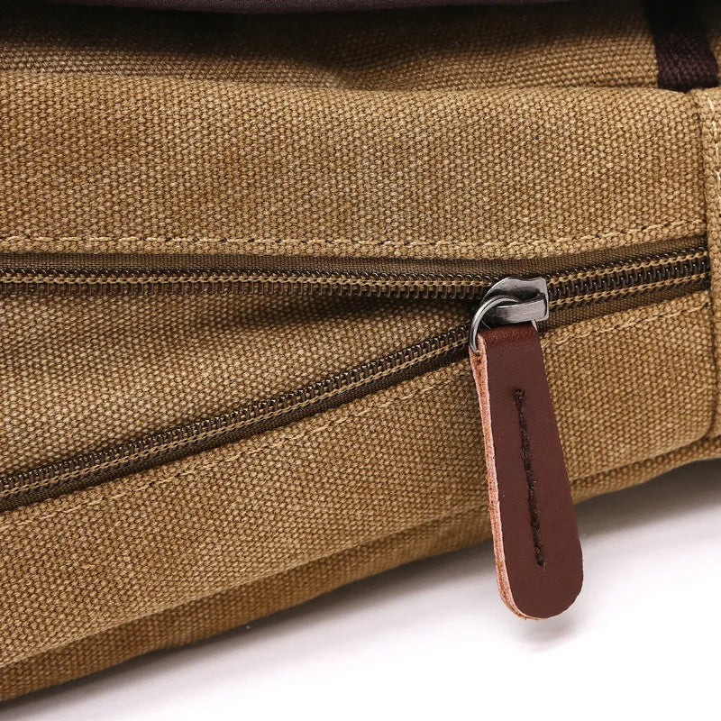 Fashion Solid vintage Canvas Messenger Satchel Bags Buckle Casual Portable Shoulder Bag Korean Trend Simple Pack For Men 2020